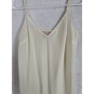 Banana Republic Women's Off White Cami Tank Top Slip Size 4P 100% Polyester